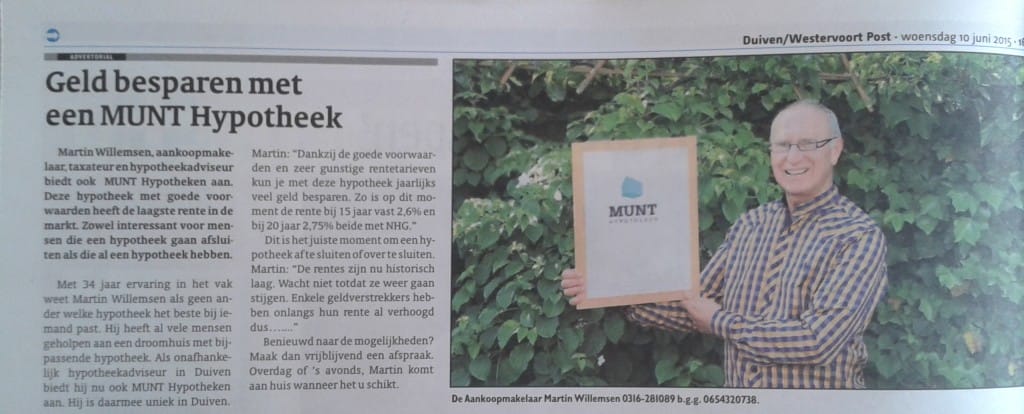 20150610 - Advertorial Duivenpost